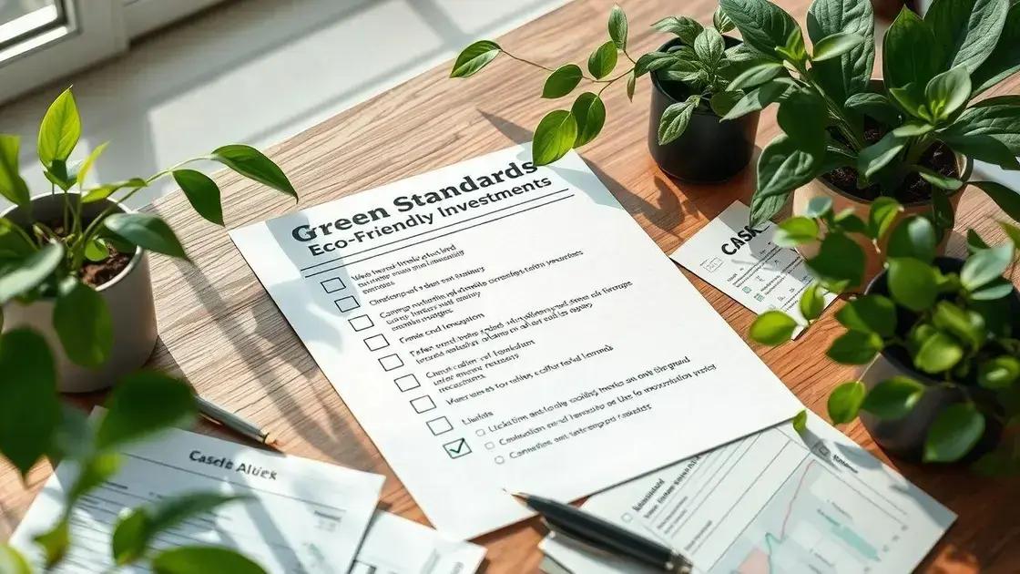 Die wichtigsten Kriterien für grüne Investments
