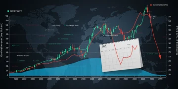 Dynamic financial chart showing 2025 government bond market trends and investment opportunities.