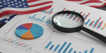 Detailed visual of the 2025 Federal Budget Proposal document with charts and financial data