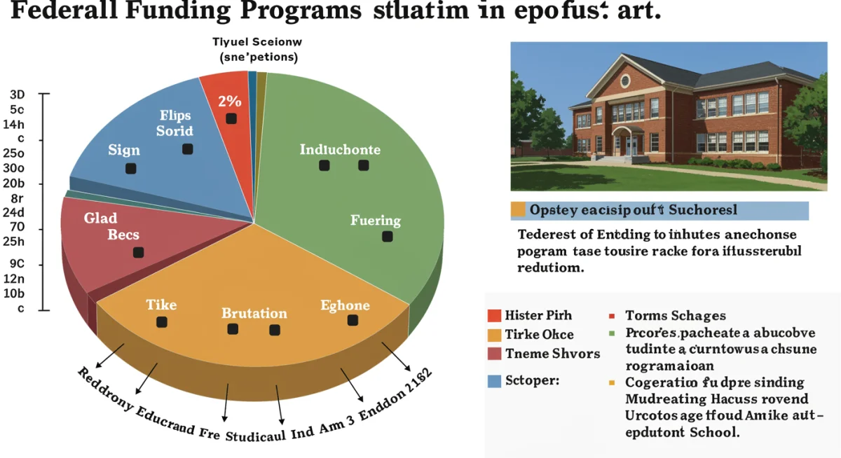 Infographic showing federal education funding distribution and potential changes