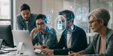 People learning about financial education and cybersecurity