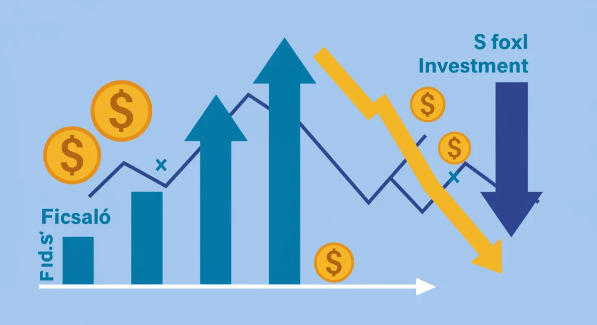 Infographic illustrating the dynamic interplay between fiscal policy, national debt, and investment trends.