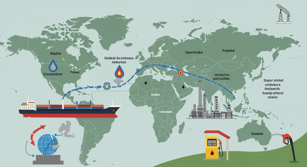Global oil supply chain impact on US fuel prices