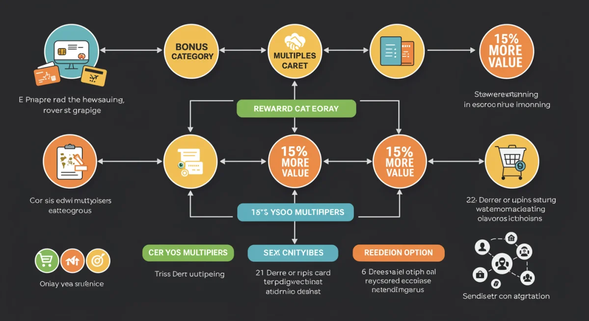 Infographic showing strategic planning for increased credit card rewards