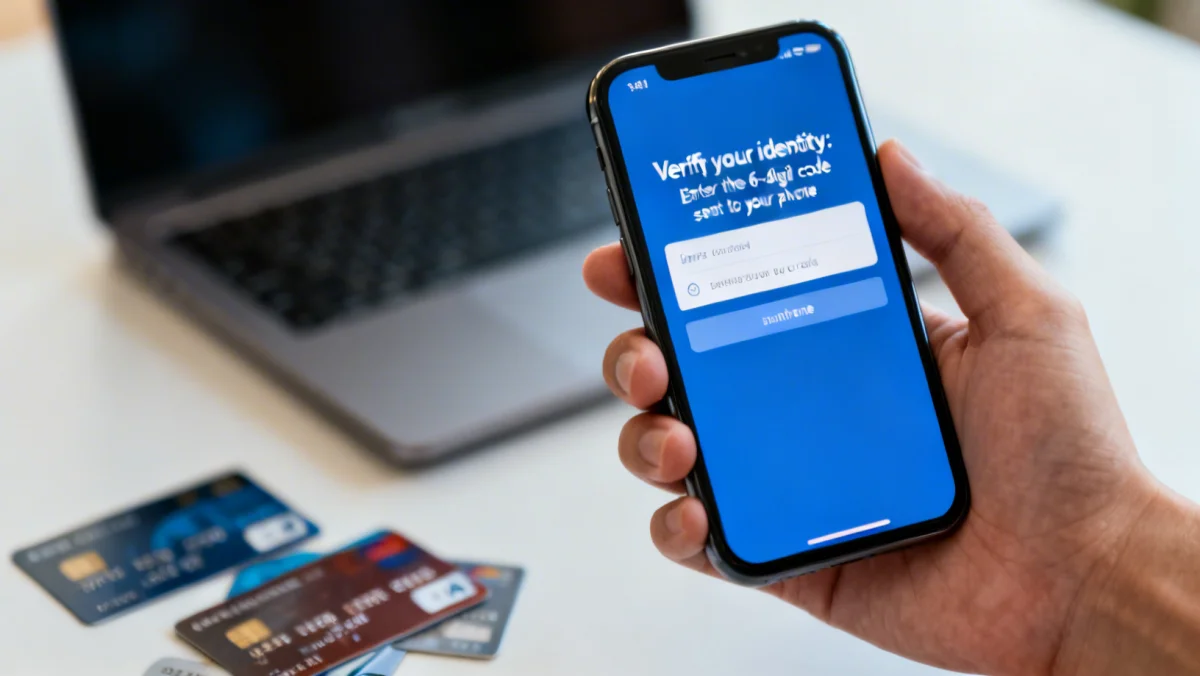 Two-factor authentication on a smartphone for online security