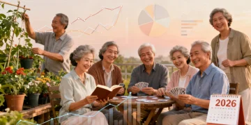 Seniors enjoying retirement, symbolizing financial security with annuities in 2026.