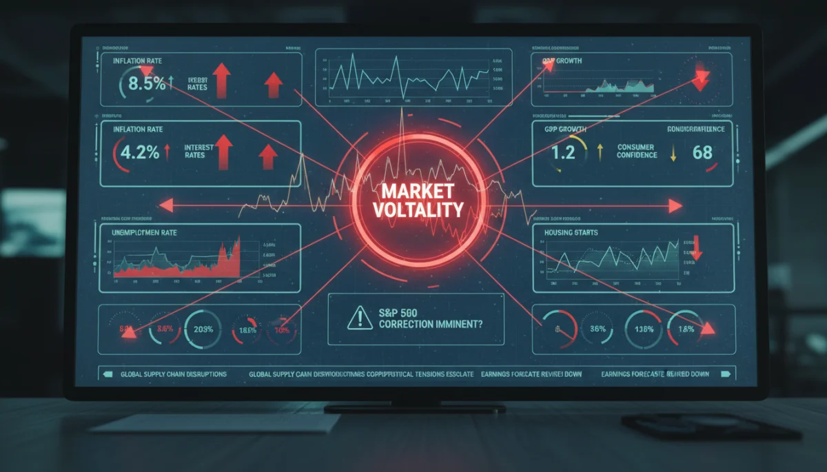 Economic indicators influencing S&P 500 market correction