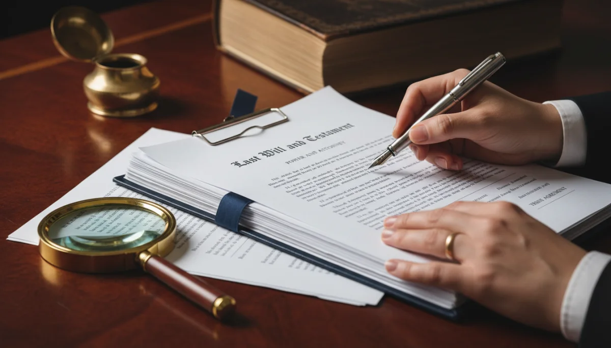 Signing legal estate planning documents