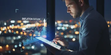 Woman studying financial charts to combat inflation in 2026